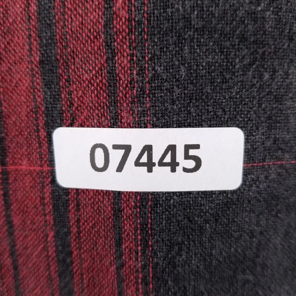 32 Bar Blues Shirt Mens Large Black Plaid Double Wall Layer Buffalo Check Plaid